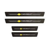 Защитные наклейки на пороги Chevrolet-№znnpcvev
