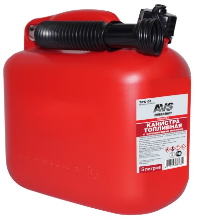 Канистра топливная пластик.5л (красная) AVS TPK-05-№A78361S в Астане от Auto-Land