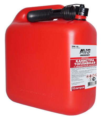 Канистра топливная пластик 10л (красная) AVS TPK-10-№A78362S в Астане от Auto-Land