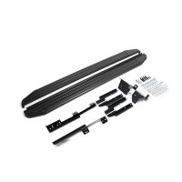 Пороги для Nissan Qashqai (2013-2022)/Nissan X-Trail(2013-2022)/Koleos (2017-2022) &quot;Premium-Black&quot;-№A173ALB.4704.1 от Auto-Land