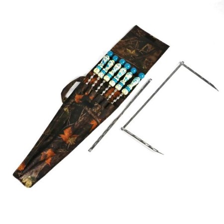 Набор шампуров в чехле (гжель) 50 см-№S-422 в Астане от Auto-Land
