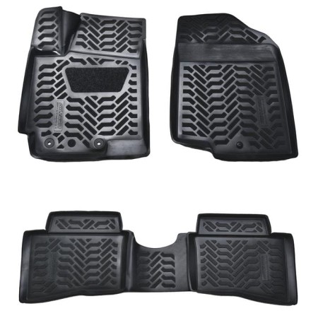 Коврики в салон Kia Rio (2011-2017) 3D с подпятником-№60838 в Алмате от Auto-Land