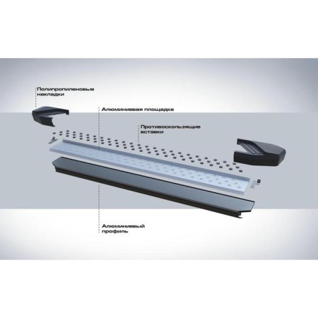 Пороги для Honda Pilot (2016-2022) "Bmw-Style"-№D180AL.2105.1 в Алмате от Auto-Land