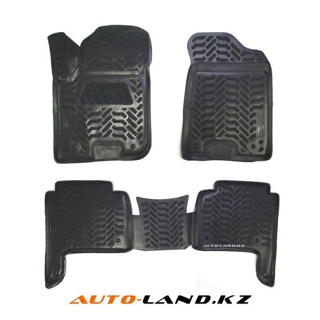 Коврики в салон Nissan Patrol Y62 (2010-2024) 3D с подпятником-№61210 в Алмате от Auto-Land