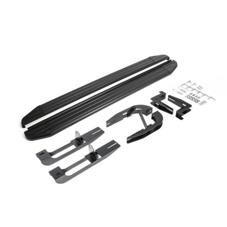 Пороги для Hyundai Santa Fe (2006-2012) "Premium-Black"-№A173ALB.2302.1 в Алмате от Auto-Land