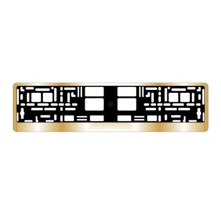 Рамка под номерной знак хром (золото) AVS RN-13-№A78488S в Паводаре от Auto-Land