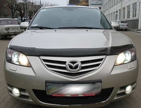 Дефлектор капота Mazda 3 (2005-2008)-№SMAMA30512 в Алмате от Auto-Land