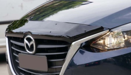 Дефлектор капота Mazda 3 (2013-2018) седан, хетчбек-№SMAMA31312 в Алмате от Auto-Land