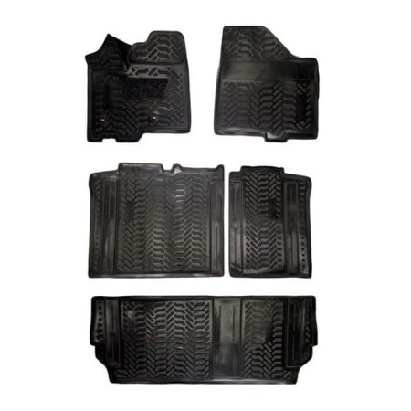 Коврики в салон Toyota Sienna (XL30) (2010-2020) 3 ряда, 8 мест (3D с подпятником)-№AL62815 в Семее от Auto-Land