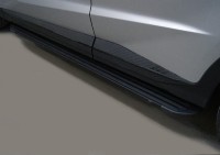 Пороги алюминиевые ''Slim Line Black'' 1720 мм-№JETX70PL23-03B от Auto-Land