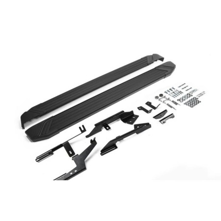 Пороги для Nissan Terrano (2014-2022)/Renault Duster (2011-2015) "Black"-№F173ALB.4701.3 в Алмате от Auto-Land