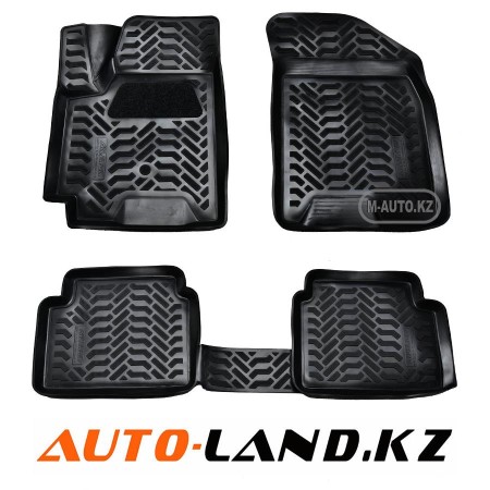 Коврики в салон Ravon R3 (2016-2024) 3D с подпятником-№61800 в Астане от Auto-Land