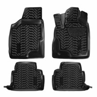 Коврики в салон Toyota Harrier правый руль (2003-2013) 2WD, 3D с подпятником-№61978 от Auto-Land