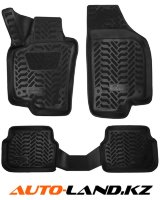 Коврики в салон Volkswagen Tiguan (2007-2016) 3D с подпятником-№62023 от Auto-Land