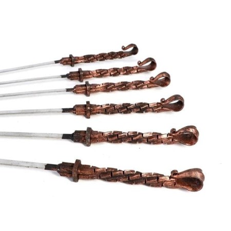 Шампур с ручкой горячей ковки (Крючок медь) 50см-№S-549 в Астане от Auto-Land