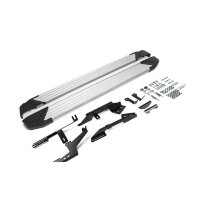 Пороги для Renault Duster (2011-2020)/Nissan Terrano (2014-2022)/Renault Arkana (2019-2022) &quot;Silver&quot;-№F173AL.4701.3 от Auto-Land