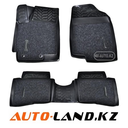 Коврики в салон Kia Rio (2011-2017) 3D SOFT-№60846 в Астане от Auto-Land