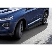 Пороги &quot;Black&quot; Hyundai Santa Fe (2018-2021) -№F180ALB.2307.1 от Auto-Land