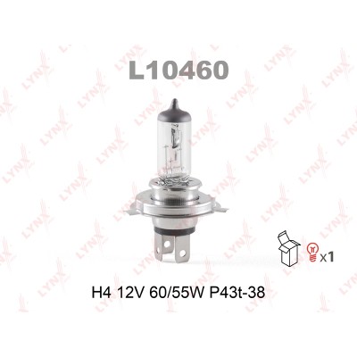 Лампа LYNX H4 12V 60/55W P43t-38-№L10460 в Астане от Auto-Land
