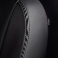 Авточехлы из экокожи Chevrolet Cobalt / Ravon R4 (2016-) Ромб черный-№190054 в Астане