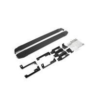 Пороги для Lada Vesta SW Cross (2017-2022) &quot;Black&quot; -№F180ALB.6003.1 от Auto-Land