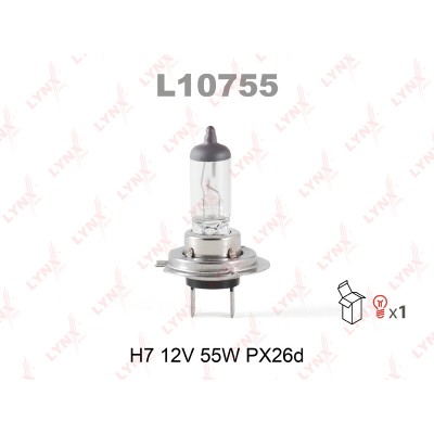 Лампа LYNX H7 12V 55W PX26d-№L10755 в Алмате от Auto-Land