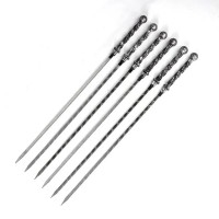 Шампур с ручкой горячей ковки (шар серебро) 50см-№S-544 от Auto-Land