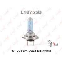 Лампа LYNX H7 12V 55W PX26d SUPER WHITE-№L10755B от Auto-Land