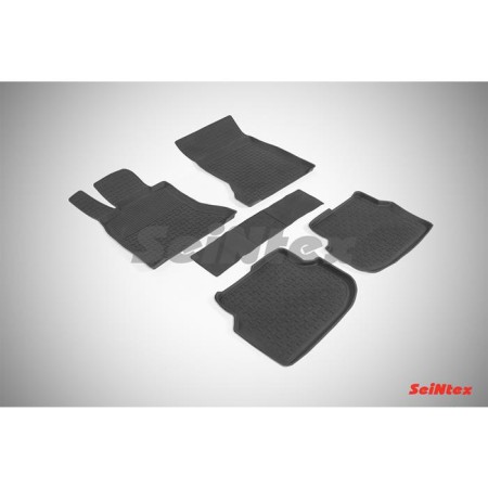 Коврики в салон BMW 5 F10 (2010-2013) с высокими бортиками-№86393 в Алмате от Auto-Land