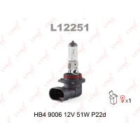 Лампа LYNX HB4 9006 12V 51W P22d-№L12251 от Auto-Land