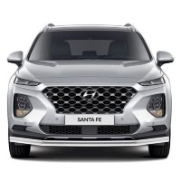 Защита переднего бампера d57 Hyundai SantaFe (2018-2020)-№R.2312.001 от Auto-Land