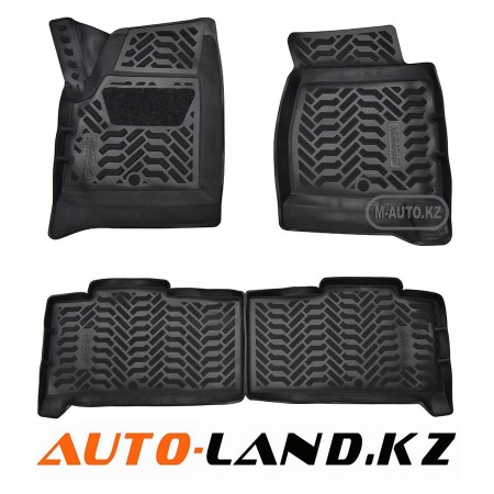 Коврики в салон УАЗ Patriot (с октября 2014-2024) 3D с подпятником-№64035 в Алмате от Auto-Land