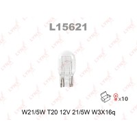 Лампа LYNX W21/5W T20 12V 21/5W W3x16q-№L15621 от Auto-Land