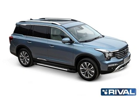 Пороги для GAC GS8 (2019-2024) Silver-№F180AL.9201.1 в Алмате от Auto-Land