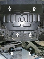 Защита картера и КПП Jetour X70 (2021-2024)-№59012 от Auto-Land