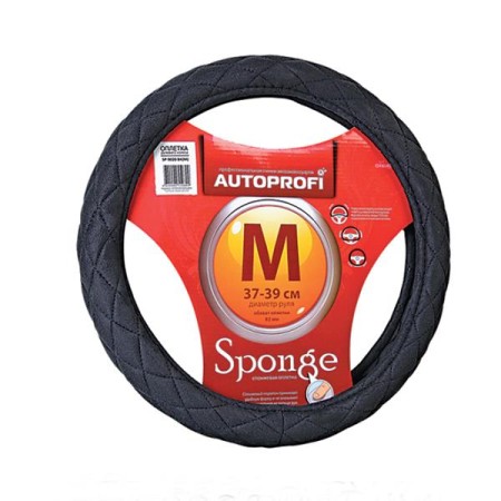 Оплётка руля спонжевая SP-9020 BK (M)-№SP-9020 BK (M) в Алмате от Auto-Land