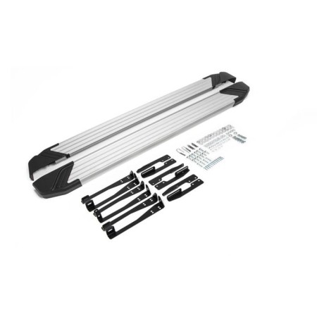 Пороги для Subaru Forester (2013-2015) "Silver"-№F173AL.5401.1 в Алмате от Auto-Land