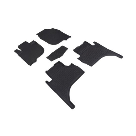 Коврики в салон Mitsubishi L200 (2015-2024) с высокими бортиками-№86992 в Алмате от Auto-Land