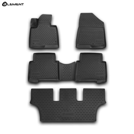 Коврики в салон Hyundai Grand Santa Fe (2013-2018) 3 ряда Element 3D-№NLC.3D.20.57.210 в Кокшетау от Auto-Land
