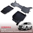 Коврики в салон Mitsubishi L200 (2019-2024) 3D LUX -№3D.MIT.L.BV.19G.08X22 в Астане