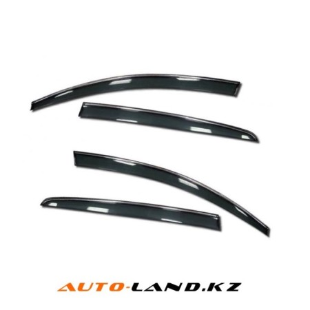 Дефлекторы окон Lexus NX (2014-2022) с хромированным молдингом-№DOSMLEXNX в Астане от Auto-Land