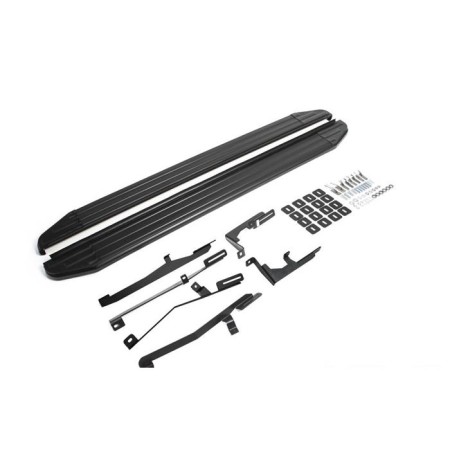 Пороги для Hyundai Grand Santa Fe (2012-2017) "Premium-Black" -№A180ALB.2306.2 в Алмате от Auto-Land