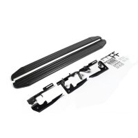 Пороги для Toyota RAV4 (2006-2012)/Toyota Highlander (2007-2014) &quot;Premium-Black&quot;-№A180ALB.5704.1 от Auto-Land