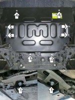 Защита картера и КПП Jetour X70 (2021-2024) Усиленная-№79012 от Auto-Land