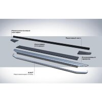 Пороги для Nissan Juke (2010-2016) FWD &quot;Premium&quot;-№A173ALP.4102.2 от Auto-Land