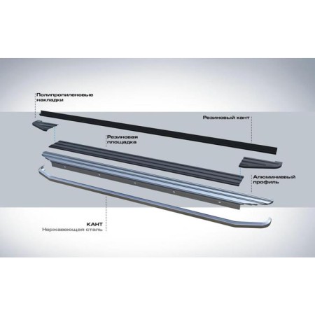 Пороги для Nissan Juke (2010-2016) FWD "Premium"-№A173ALP.4102.2 в Алмате от Auto-Land