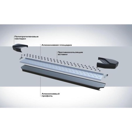 Пороги для Nissan Juke (2010-2016) FWD "Bmw-Style"-№B173AL.4102.2 в Алмате от Auto-Land