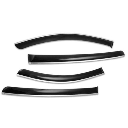 Дефлекторы окон Hyundai Sonata (2020-2023) с хромированным молдингом -№CHROMEX63036 в Астане от Auto-Land