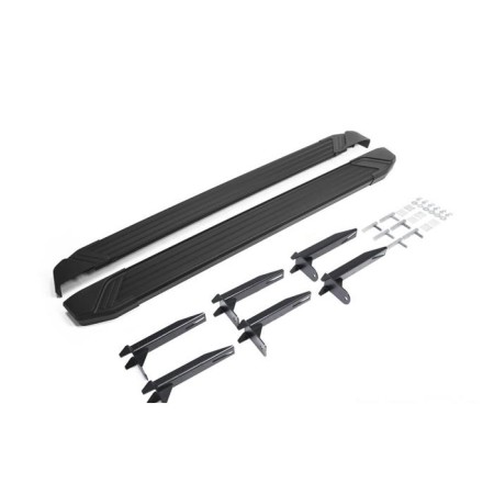 Пороги для Volkswagen Amarok (2010-2016) "Black"-№F193ALB.5803.1 в Алмате от Auto-Land