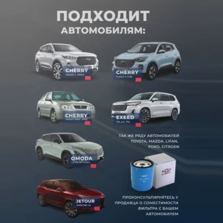 Масляный фильтр авто Chery 480-1012010-№480-1012010 в Паводаре от Auto-Land